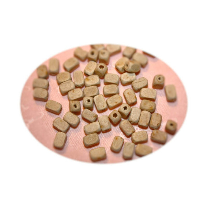 Obiecte bisericesti bile | Margele dreptunghi de trecere 8mm | 6202