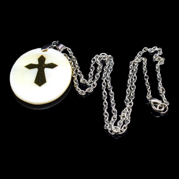 Colportaj Bisericesti.ro | Coliere medalion tip sidef | 1885