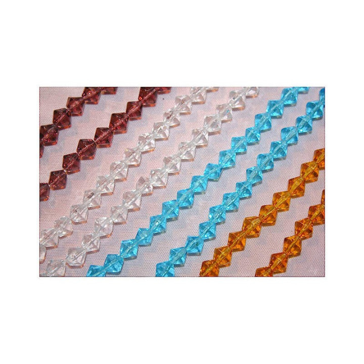 Obiecte bisericesti bile | Margele romb de trecere 8mm | 6233