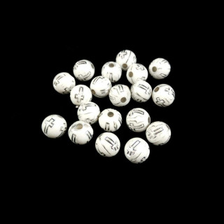 Obiecte bisericesti bile | Margele rotunde de trecere 6mm | 6252