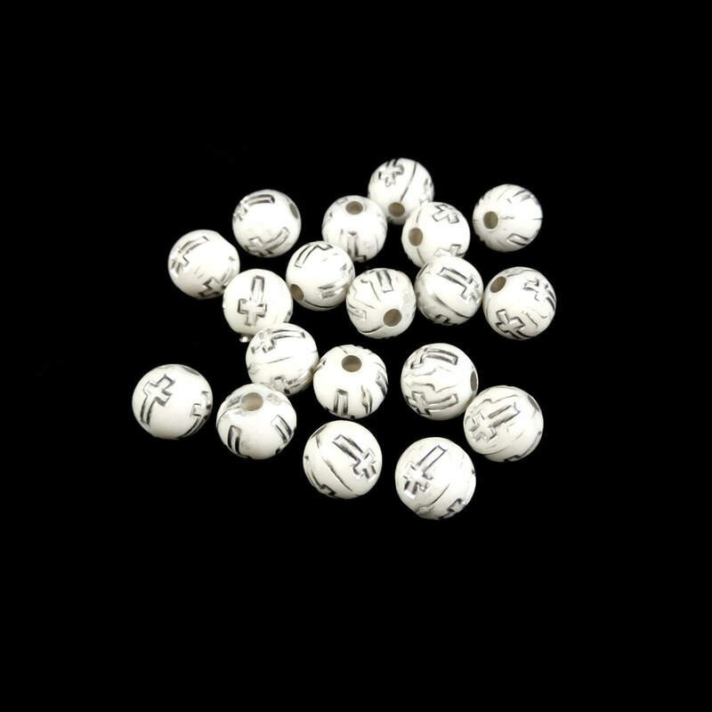 Obiecte bisericesti bile | Margele rotunde de trecere 6mm | 6252