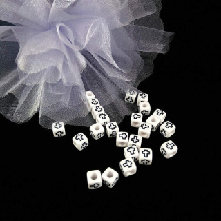 Obiecte bisericesti bile | Margele cub de trecere 5mm | 6257