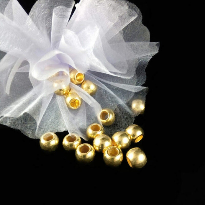 Obiecte bisericesti bile | Margele rotunde de trecere 12mm | 6261