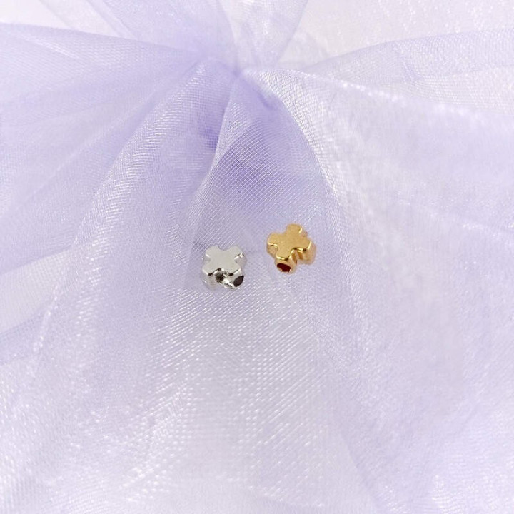 Obiecte bisericesti bile | Margele cruce de trecere 7mm | 6007