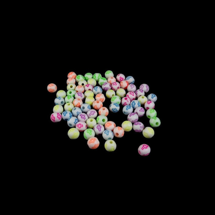 Obiecte bisericesti bile | Margele rotunde de trecere 6mm | 6264