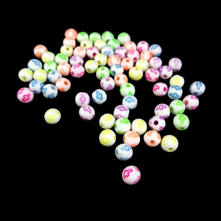 Obiecte bisericesti bile | Margele rotunde de trecere 6mm | 6264