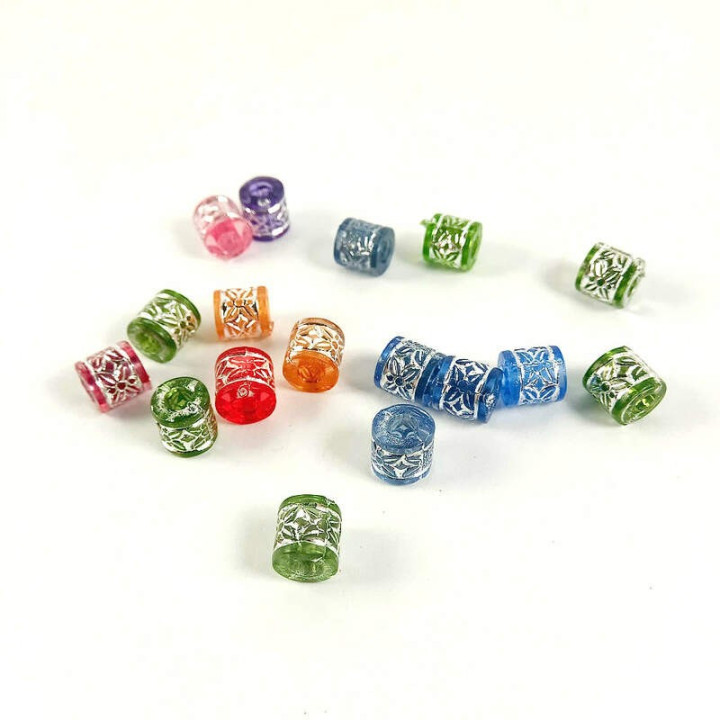 Obiecte bisericesti bile | Margele cilindru de trecere 8mm | 6268