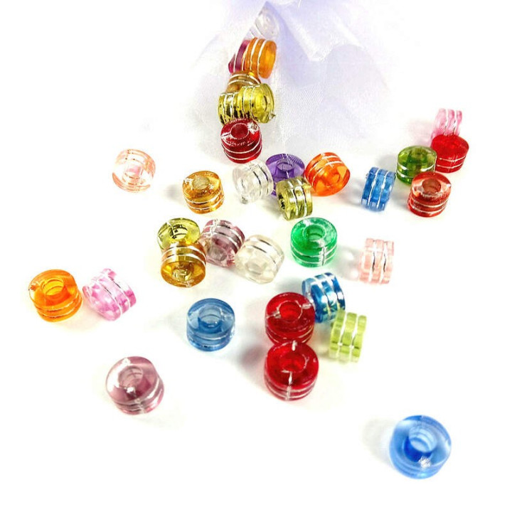 Obiecte bisericesti bile | Margele cilindru de trecere 8mm | 6269