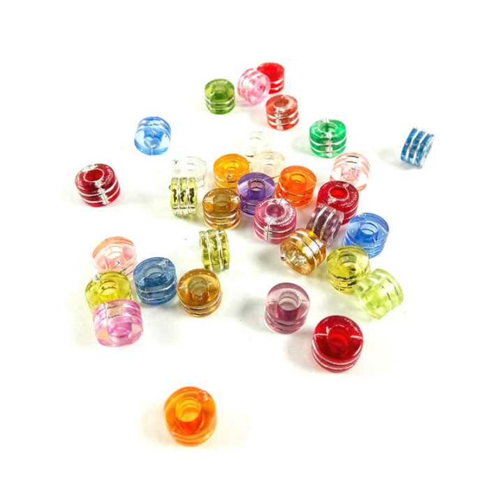 Obiecte bisericesti bile | Margele cilindru de trecere 8mm | 6269