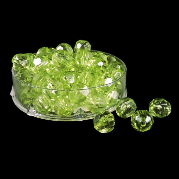 Obiecte bisericesti bile | Margele rotunde fatetate de trecere 6mm | 6272