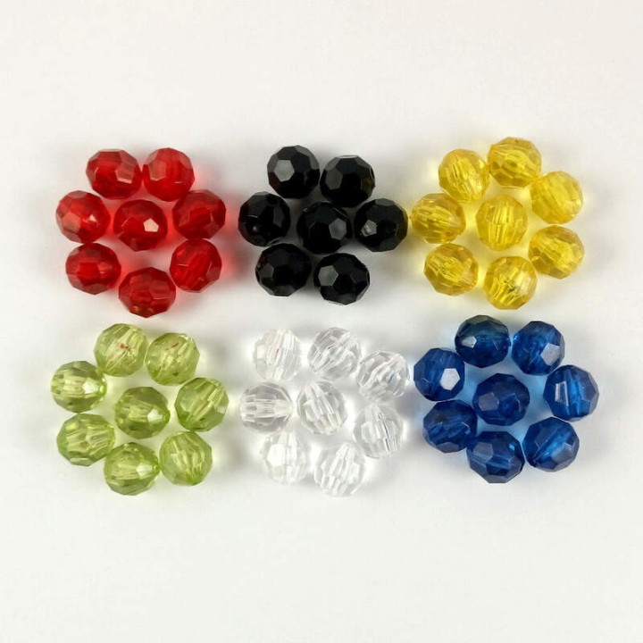 Obiecte bisericesti bile | Margele rotunde fatetate de trecere 6mm | 6272