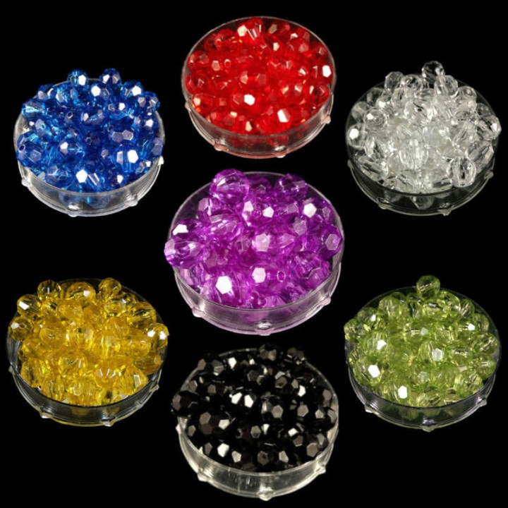 Obiecte bisericesti bile | Margele rotunde fatetate de trecere 10mm | 6274