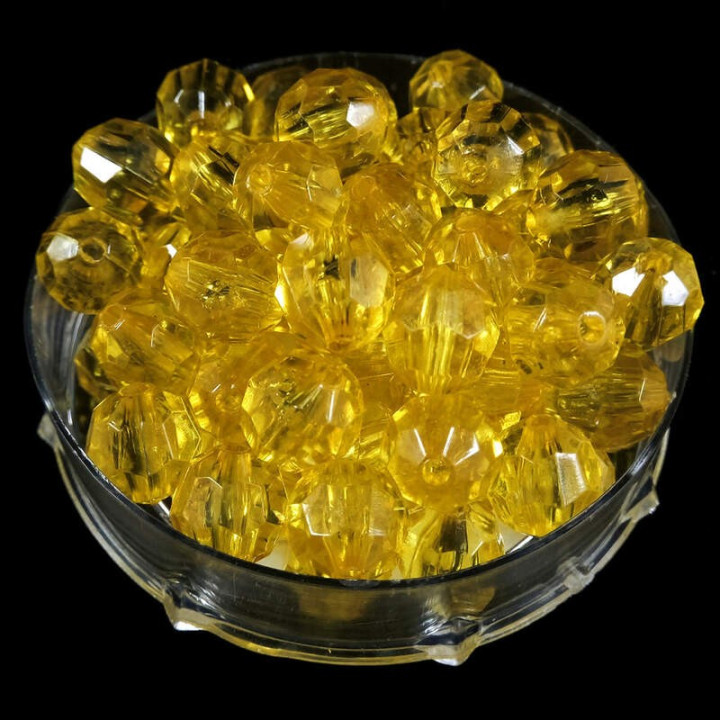 Obiecte bisericesti bile | Margele rotunde fatetate de trecere 10mm | 6274