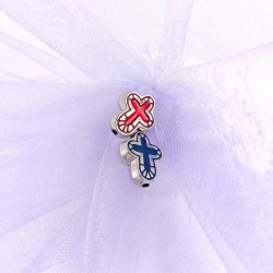 Obiecte bisericesti bile | Margele cruce de trecere 18mm | 6008