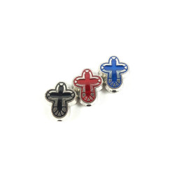 Obiecte bisericesti bile | Margele cruce de trecere 18mm | 6008