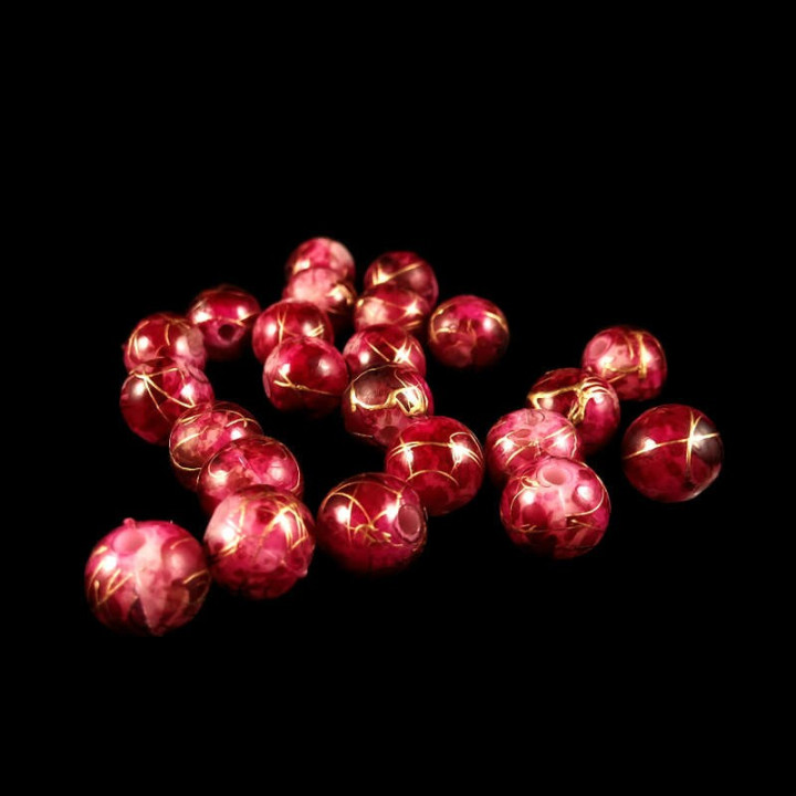 Obiecte bisericesti bile | Margele rotunde de trecere 8mm | 6281