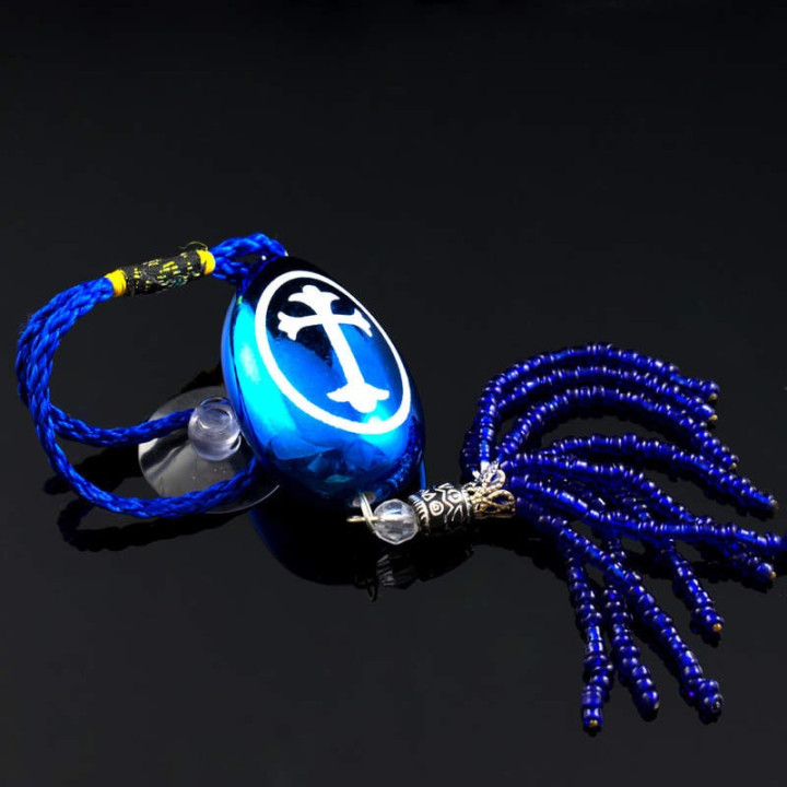 Obiecte bisericesti Medalion auto oval din plastic Ventani 2510