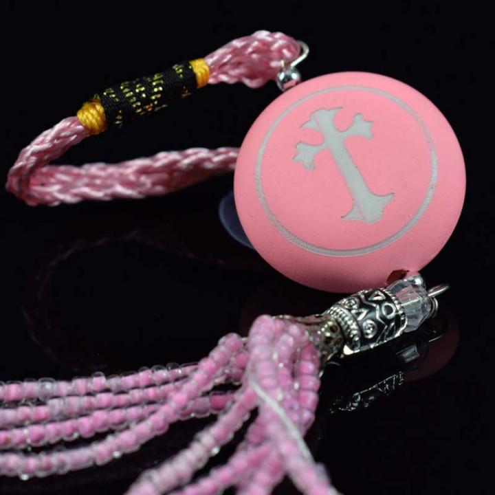 Obiecte bisericesti Medalion auto rotund  din plastic Ventani 2523