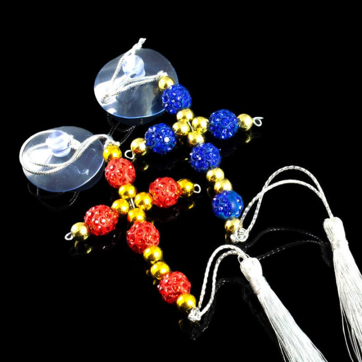 Obiecte bisericesti Medalion auto cruce pe suport din sarma Ventani 2527