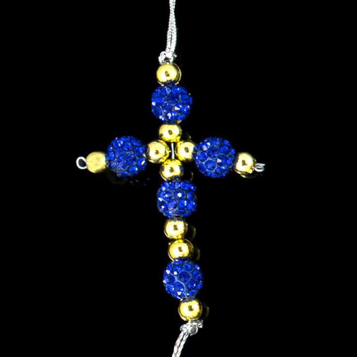 Obiecte bisericesti Medalion auto cruce pe suport din sarma Ventani 2527