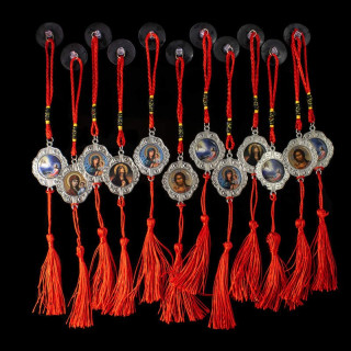 Obiecte bisericesti Medalion auto rotund  din metal Ventani 2534