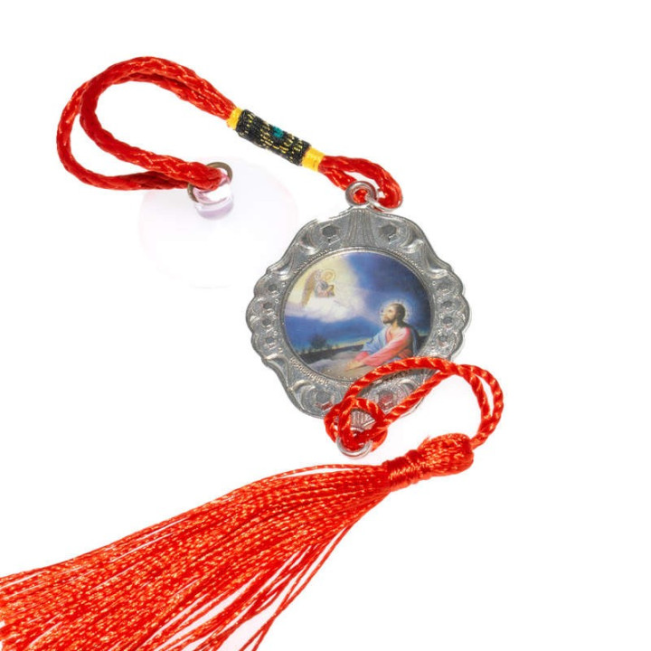 Obiecte bisericesti Medalion auto rotund  din metal Ventani 2534