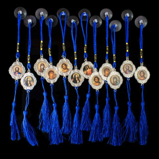 Obiecte bisericesti Medalion auto rotund  din metal Ventani 2536