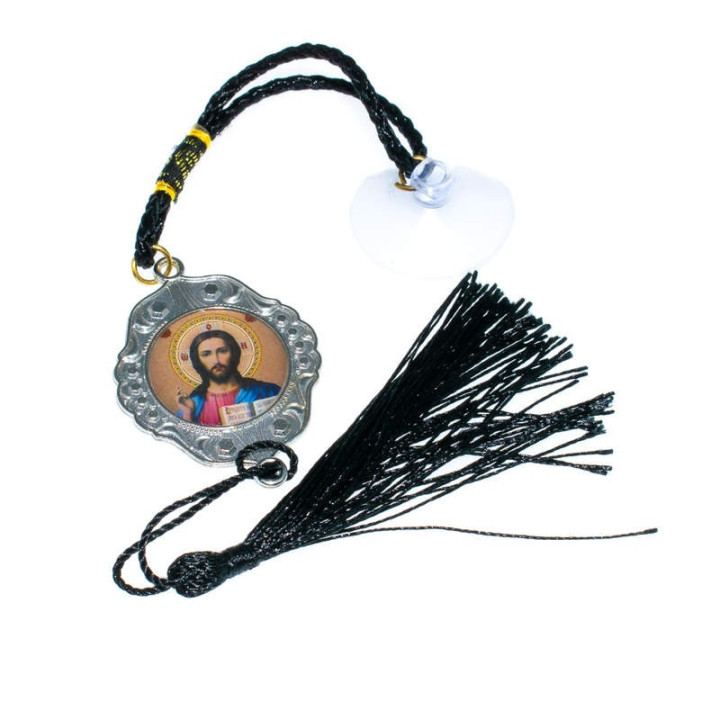 Obiecte bisericesti Medalion auto rotund  din metal Ventani 2537