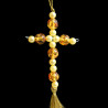 Obiecte bisericesti Medalion auto cruce margele amber Ventani 2540