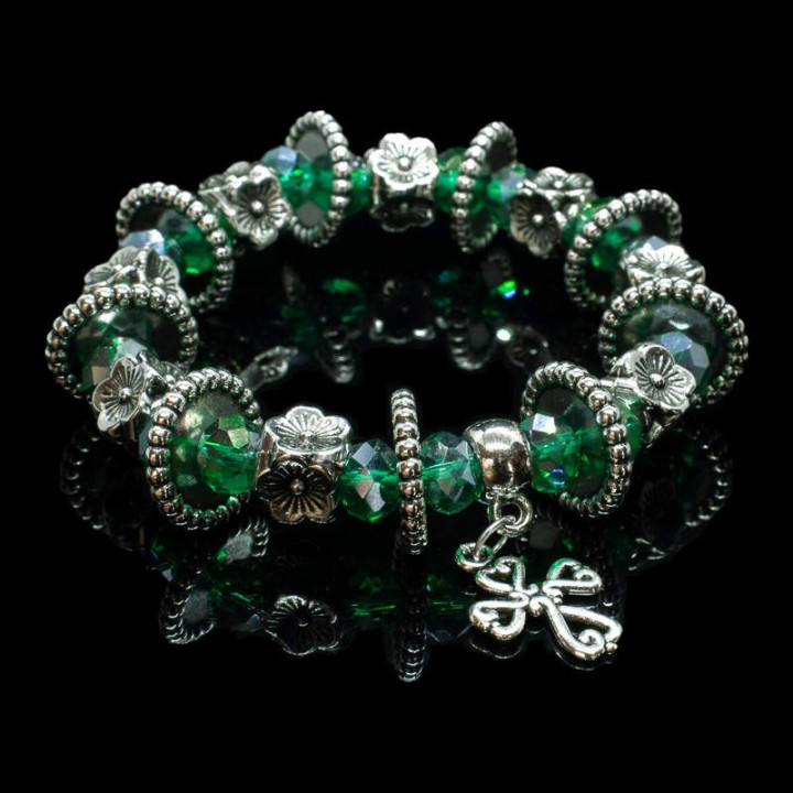 Colportaj Bisericesti.ro | Bratara elastica margele de sticla | 1208