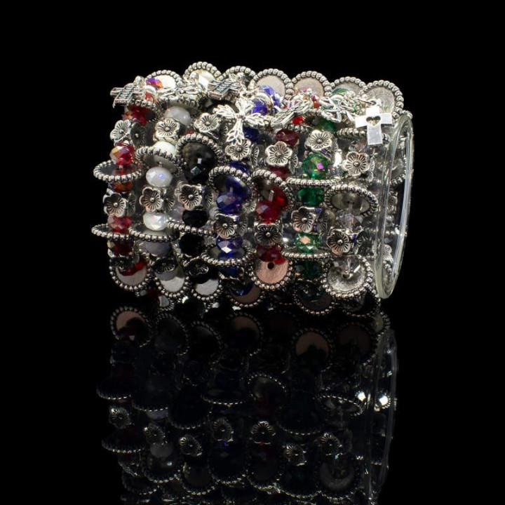 Colportaj Bisericesti.ro | Bratara elastica margele de sticla | 1208