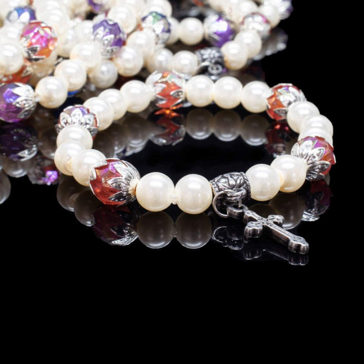 Colportaj Bisericesti.ro | Bratara elastica margele de sticla | 1214