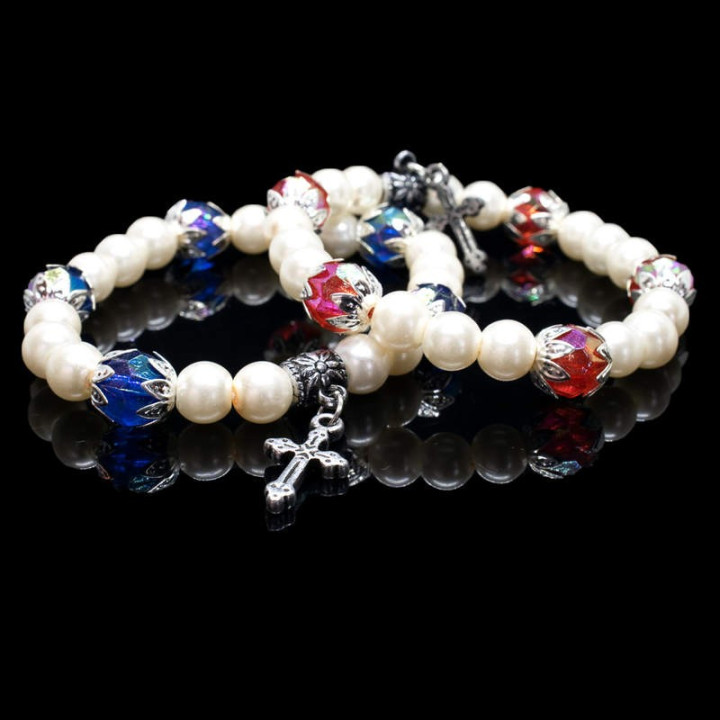 Colportaj Bisericesti.ro | Bratara elastica margele de sticla | 1214