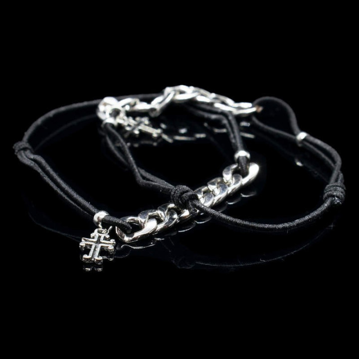 Colportaj Bisericesti.ro | Bratara elastica lant metalic | 1222