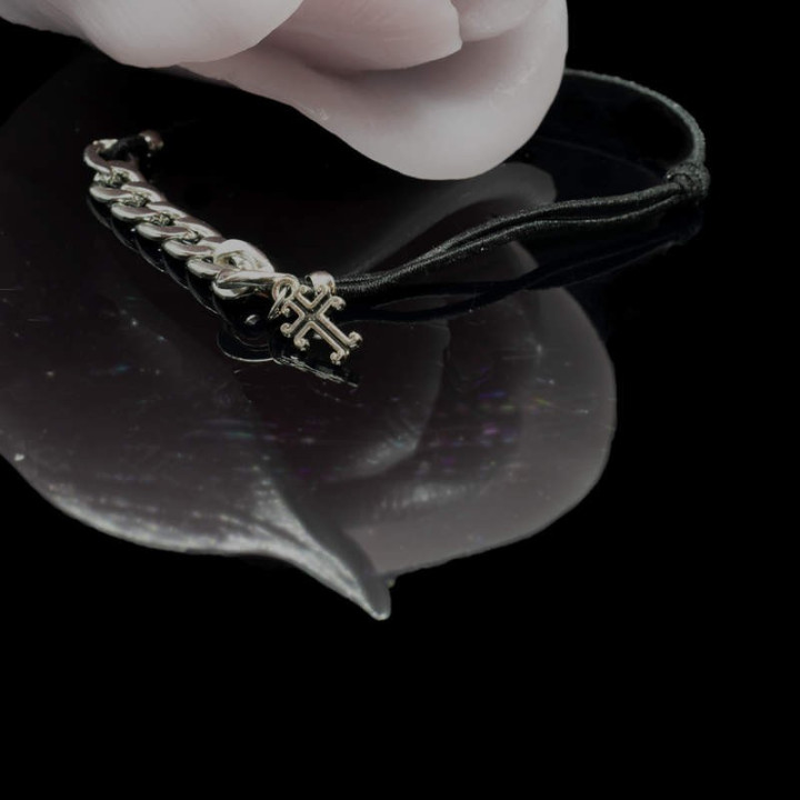 Colportaj Bisericesti.ro | Bratara elastica lant metalic | 1222