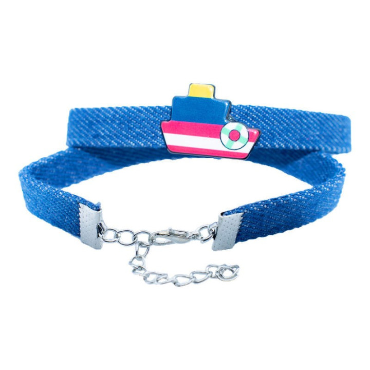 Colportaj Bisericesti.ro | Bratara curea textila medalion din plastic | 1240