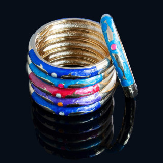 Colportaj Bisericesti.ro | Bratara rigida metalica aurie | 1247