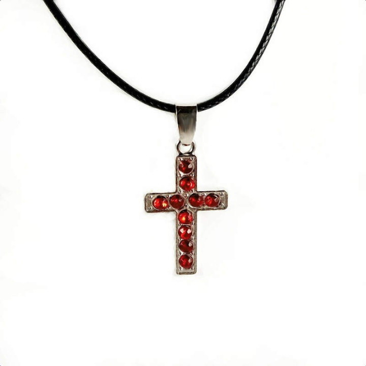 Obiecte bisericesti | Colier cruce metalica | 1807