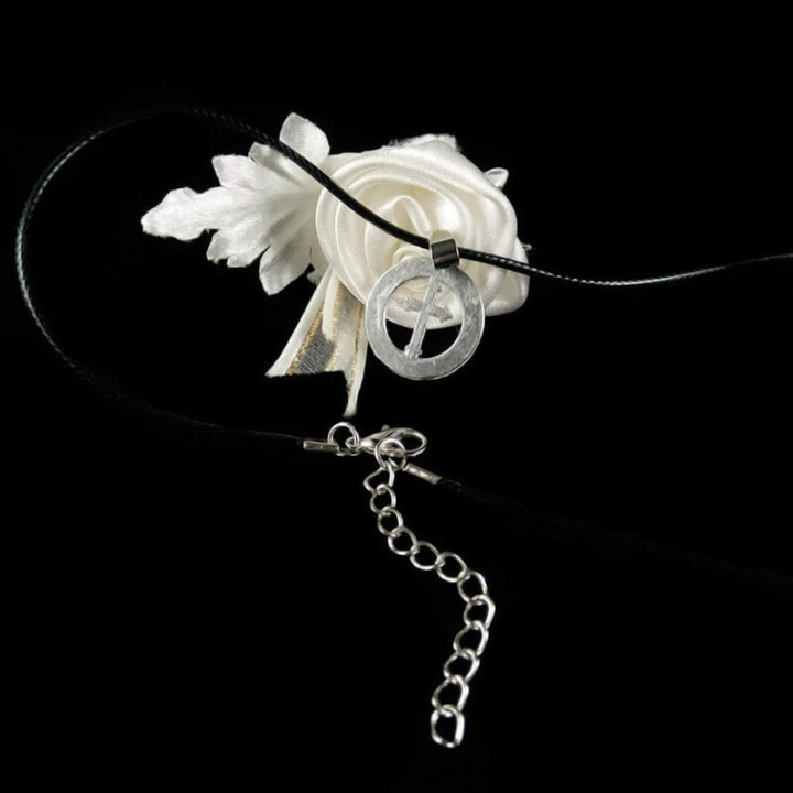 Obiecte bisericesti | Colier medalion rotund metalic  | 1808