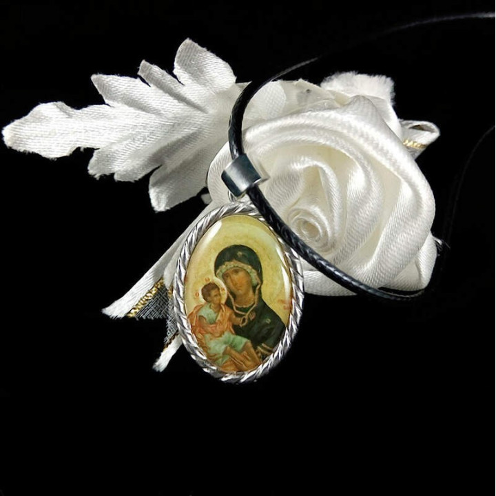 Obiecte bisericesti | Colier medalion Icoana Maicii Domnului | 1811