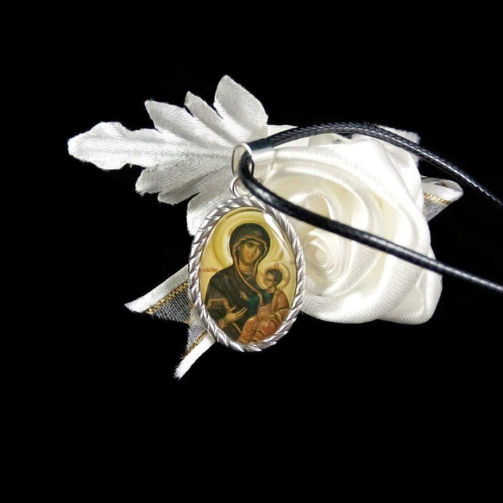 Obiecte bisericesti | Colier medalion Icoana Maicii Domnului | 1811