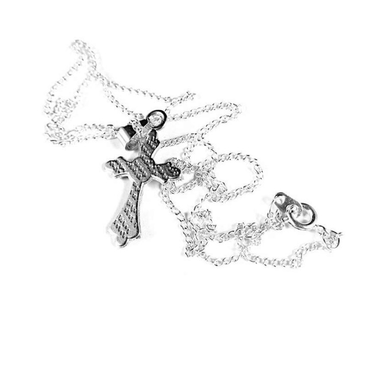 Obiecte bisericesti | Colier cruce metalica | 1821