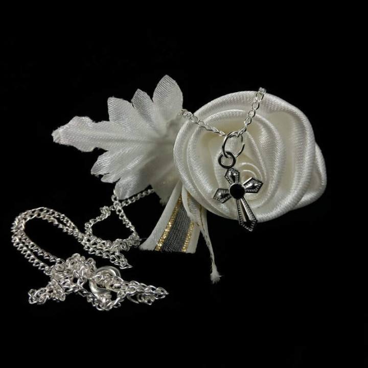 Obiecte bisericesti | Colier cruce metalica | 1822