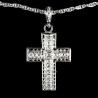 Obiecte bisericesti | Colier cruce metalica filigranata | 1823