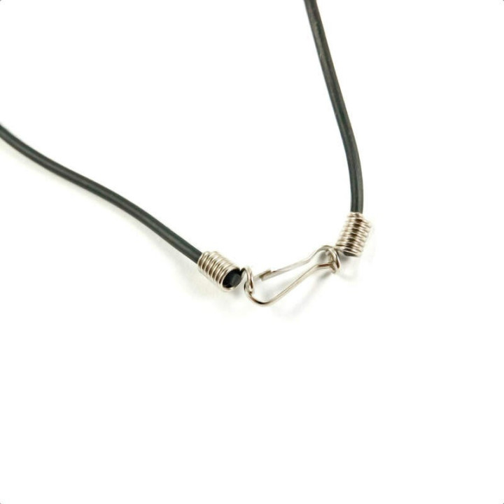 Obiecte bisericesti | Colier cruce din piatra tip hematit | 1828