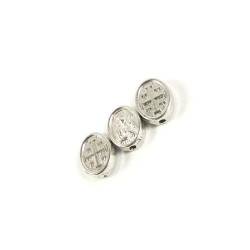 Obiecte bisericesti bile | Margele ovale de trecere 10mm | 6013