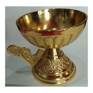 Obiecte bisericesti | Catuie metalic auriu 8cm | 5207