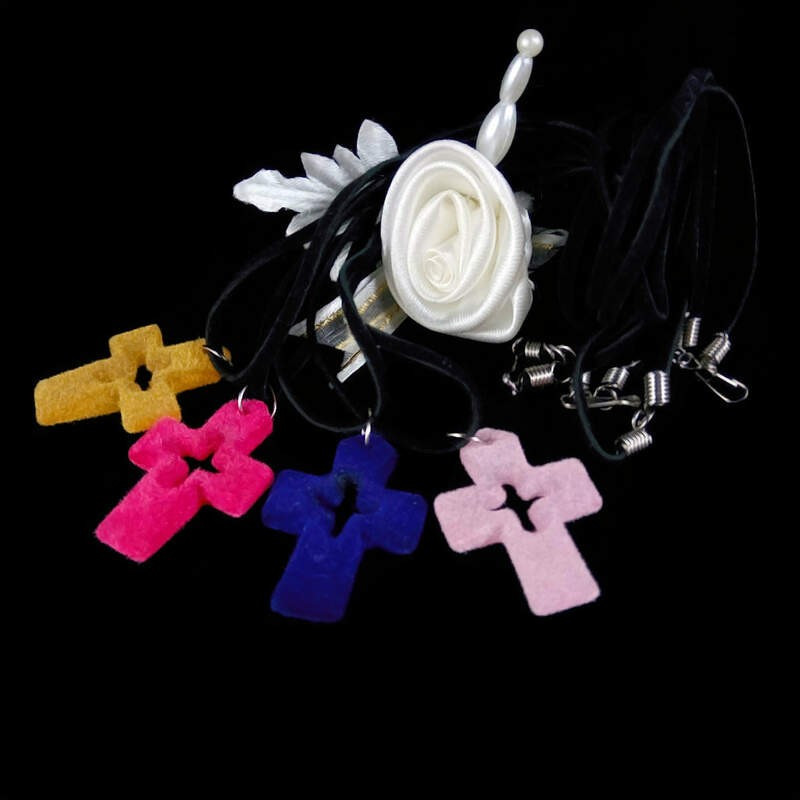 Obiecte bisericesti | Colier cruce din plastic decupata | 1839