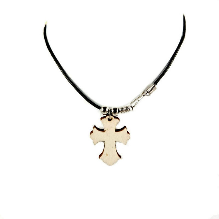 Obiecte bisericesti | Colier cruce din lemn | 1852