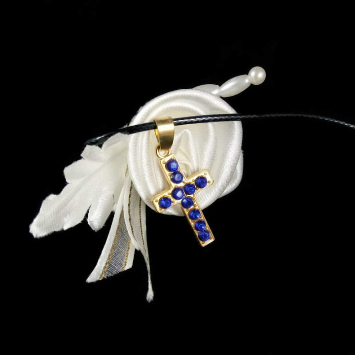 Obiecte bisericesti | Colier cruce metalica | 1857